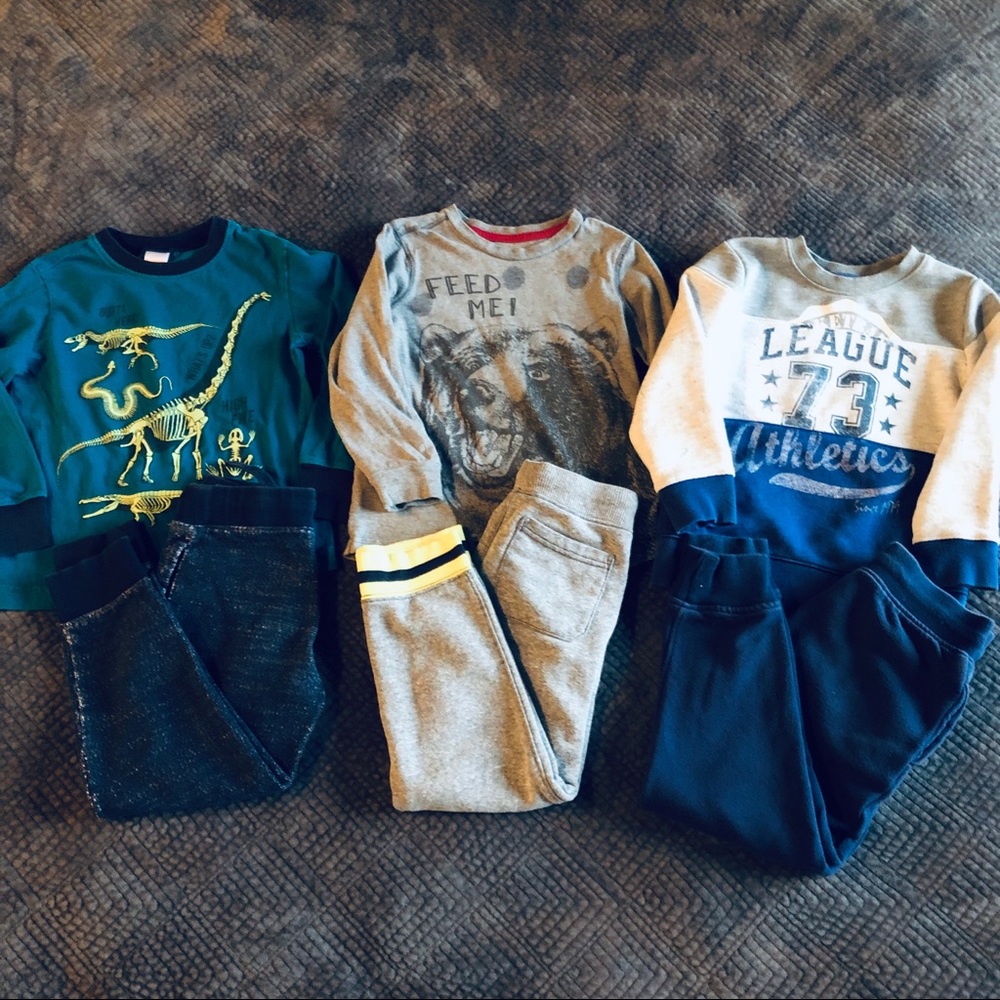 Set of 6, Tops & Bottoms, Size 5